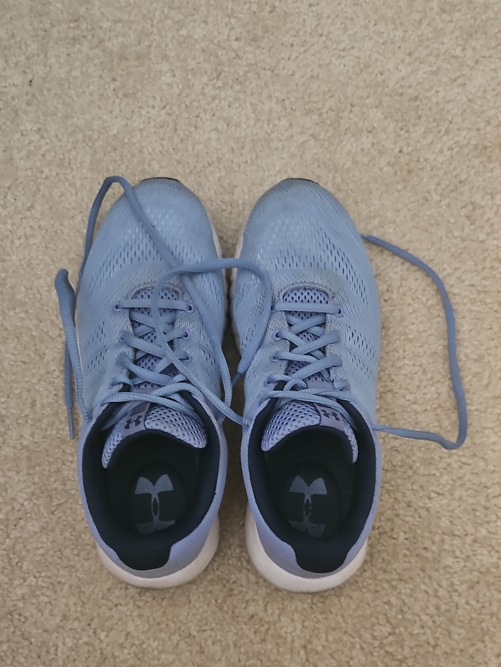 Under Armour Women's Light Blue Athletic Running Sneakers